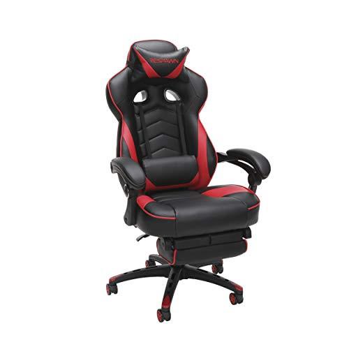 Racing style gaming chair with footrest new arrivals